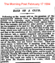 Newspaper - Hart, Ernest Henry - The Morning Post February 17 1904