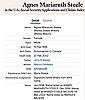 Death Entry - Steele, Agnes M