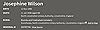 Tombstone - Wilson, Josephine Tombstone - Wilson, Josephine