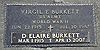 Tombstone - Burkett, Virgil E - Hayford, Elaire D Tombstone - Burkett, Virgil E - Hayford, Elaire D